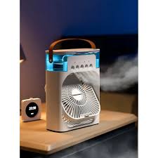 Portable Rechargeable Fan with LED Light
