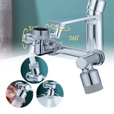 Faucet Extender,1080° Rotating Extension Faucet Aerator Universal Splash Filter Faucet with 2 Water Outlet Modes