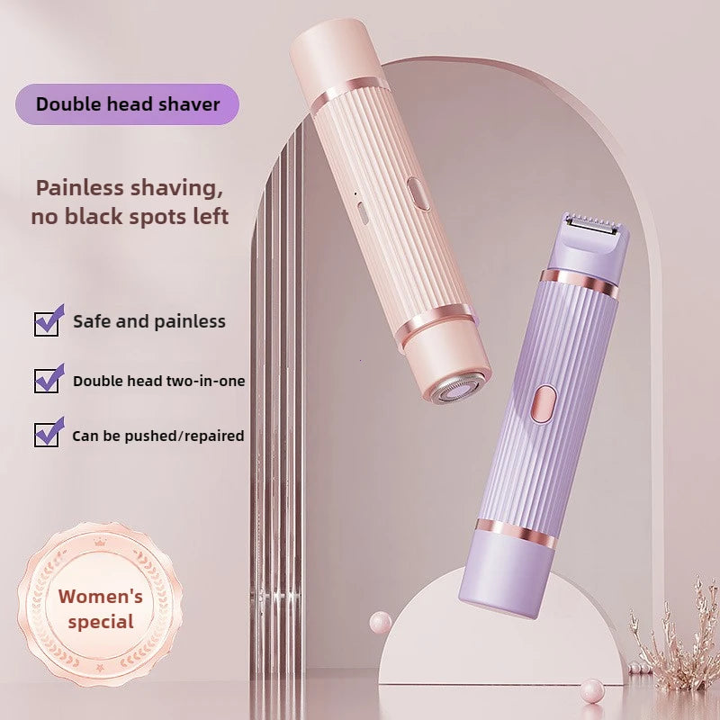 2in1 Dual Head Shaver Women Electric Trimmer