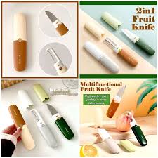 2in1 cute pocket knife and peeler